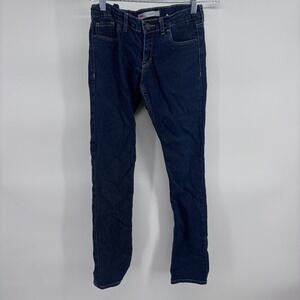 Levis 711 Skinny Jeans Girls Size 12 Regular Dark Wash‎ Denim Kids